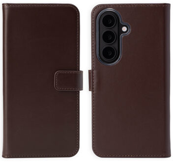 Selencia Echt Leren Bookcase voor de Samsung Galaxy S26 - Bruin