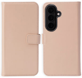 Selencia Echt Leren Bookcase voor de Samsung Galaxy S26 - Dusty Pink Lichtroze