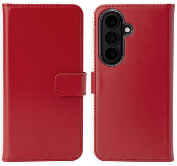 Selencia Echt Leren Bookcase voor de Samsung Galaxy S26 Plus - Rood