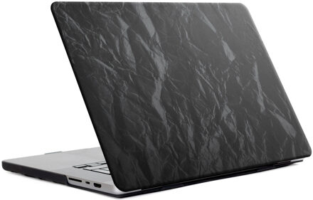 Selencia Fluwelen Cover voor de Apple MacBook Air 15 inch (2023 / 2024 M3 chip / 2025 M4 chip) - Zwart - 13.3