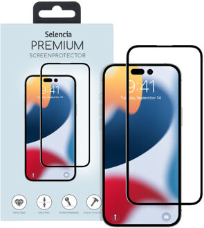Selencia Gehard Glas Premium Screenprotector voor de Apple iPhone 14 Pro Max Transparant