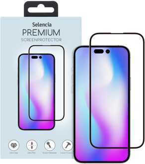 Selencia Gehard Glas Premium Screenprotector voor de Apple iPhone 14 Pro Transparant