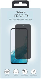 Selencia Gehard Glas Privacy Screenprotector voor de Samsung Galaxy A54 (5G) / S23 FE Transparant