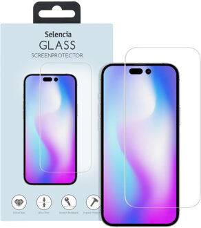 Selencia Gehard Glas Screenprotector voor de Apple iPhone 14 Pro Transparant