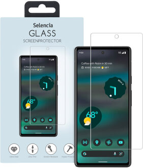 Selencia Gehard Glas Screenprotector voor de Google Pixel 6a Transparant