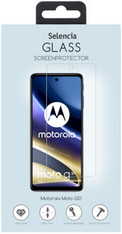 Selencia Gehard Glas Screenprotector voor de Motorola Moto G51 Transparant
