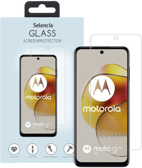 Selencia Gehard Glas Screenprotector voor de Motorola Moto G73 Transparant