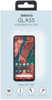 Selencia Gehard Glas Screenprotector voor de Nokia X10 / X20 Transparant