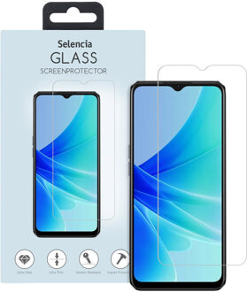 Selencia Gehard Glas Screenprotector voor de Oppo A17 / A18 / A38 Transparant