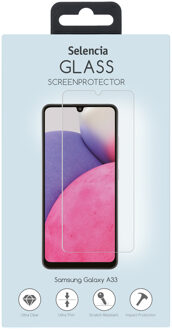 Selencia Gehard Glas Screenprotector voor de Samsung Galaxy A33 Transparant