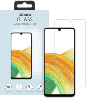 Selencia Gehard Glas Screenprotector voor de Samsung Galaxy A34 (5G) Transparant
