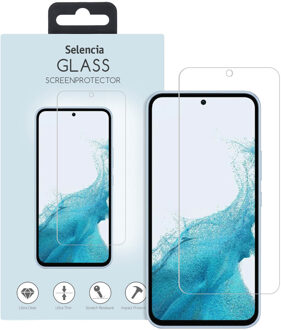 Selencia Gehard Glas Screenprotector voor de Samsung Galaxy A54 (5G) / S23 FE Transparant