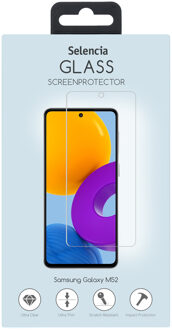Selencia Gehard Glas Screenprotector voor de Samsung Galaxy M52 Transparant