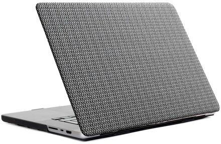 Selencia Geweven Cover voor de Apple MacBook Pro 13 inch (2020 / 2022) - Grijs - 13.3