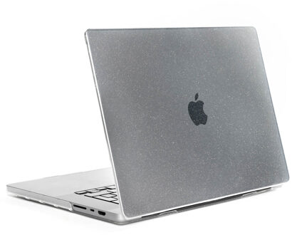 Selencia Glitter Cover voor de Apple MacBook Air 13 inch (2018-2020) - Transparant - 13.3
