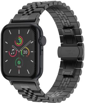 Selencia Jubilee stalen bandje voor de Apple Watch | 38/40/41/42 mm - Zwart - 42 mm