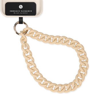 Selencia Kort Polskoord - Ketting - Beige - One size