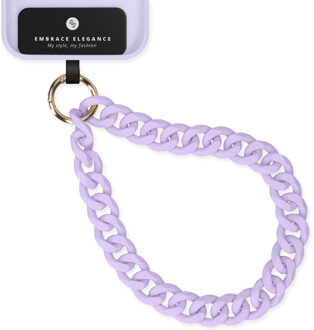 Selencia Kort Polskoord - Ketting - Lila - One size