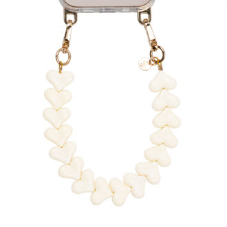 Selencia Lova Hartjes Polskoord - Beige - One size