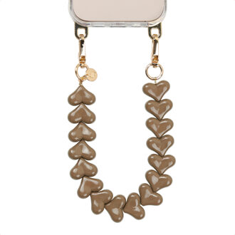 Selencia Lova Hartjes Polskoord - Mocha Brown Bruin - One size