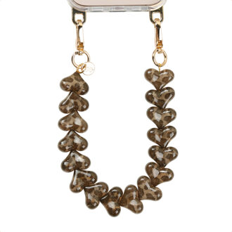 Selencia Lova Hartjes Polskoord - Tortoise Leopard Bruin - One size