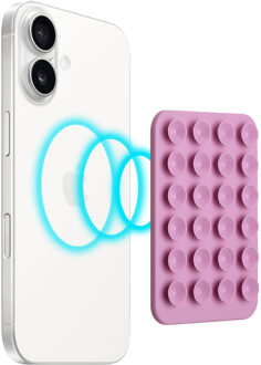 Selencia MagSafe zuignap telefoonhouder - Lipstick Roze - One size