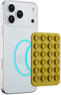 Selencia MagSafe zuignap telefoonhouder - Olive Dust Groen - One size