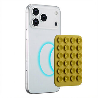 Selencia MagSafe zuignap telefoonhouder - Olive Dust Groen - One size