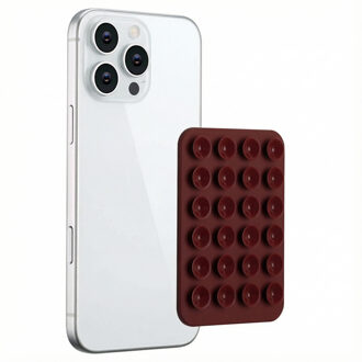 Selencia MagSafe zuignap telefoonhouder - Terracotta Donkerrood - One size