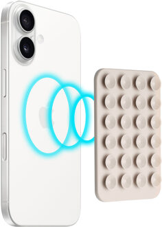 Selencia MagSafe zuignap telefoonhouder - Warm Grey Beige - One size