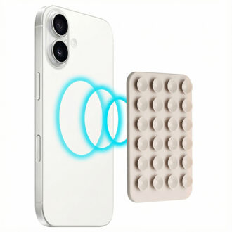 Selencia MagSafe zuignap telefoonhouder - Warm Grey Beige - One size