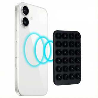 Selencia MagSafe zuignap telefoonhouder - Zwart - One size