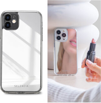 Selencia Mirror Backcover voor de Apple iPhone 11 - Zilver
