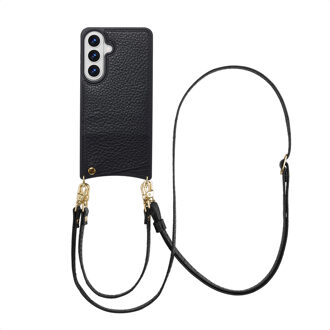 Selencia Nova Telefoonhoes met Koord en Pashouder voor de Samsung Galaxy S26 Plus - Zwart
