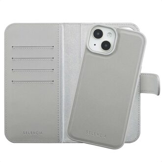 Selencia Olyn Uitneembare Bookcase met MagSafe voor de Apple iPhone 14 / 13 - Grijs