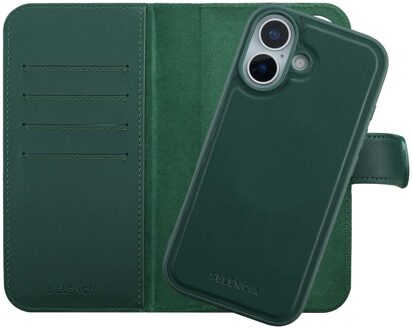 Selencia Olyn Uitneembare Bookcase met MagSafe voor de Apple iPhone 17 - Groen