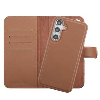 Selencia Olyn Uitneembare Bookcase met MagSafe voor de Samsung Galaxy A35 / A55 - Bruin