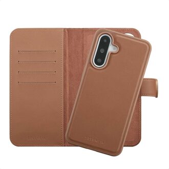 Selencia Olyn Uitneembare Bookcase met MagSafe voor de Samsung Galaxy A36 - Bruin