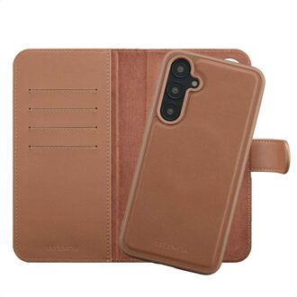 Selencia Olyn Uitneembare Bookcase met MagSafe voor de Samsung Galaxy A55 - Bruin