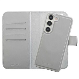 Selencia Olyn Uitneembare Bookcase met MagSafe voor de Samsung Galaxy S23 - Grijs