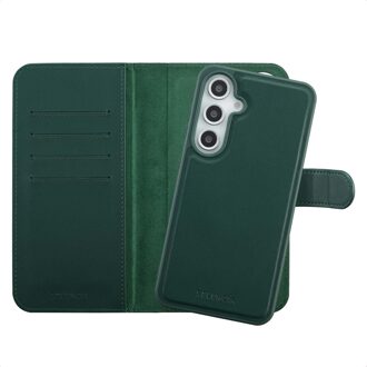 Selencia Olyn Uitneembare Bookcase met MagSafe voor de Samsung Galaxy S24 FE - Groen