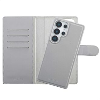 Selencia Olyn Uitneembare Bookcase met MagSafe voor de Samsung Galaxy S25 Ultra - Grijs