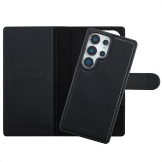 Selencia Olyn Uitneembare Bookcase met MagSafe voor de Samsung Galaxy S25 Ultra - Zwart