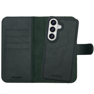 Selencia Olyn Uitneembare Bookcase met MagSafe voor de Samsung Galaxy S26 - Groen