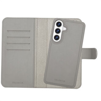Selencia Olyn Uitneembare Bookcase met MagSafe voor de Samsung Galaxy S26 Plus - Grijs