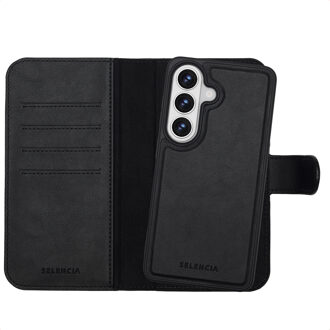 Selencia Olyn Uitneembare Bookcase met MagSafe voor de Samsung Galaxy S26 - Zwart