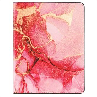 Selencia Paspoorthoes - Kunstleren cover voor je paspoort - Rosy Marble Meerkleurig