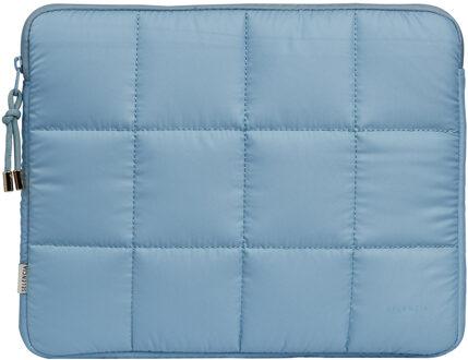 Selencia Puffy Laptop hoes 13-14 inch - Laptopsleeve - Slate Blue Blauw - 14.2