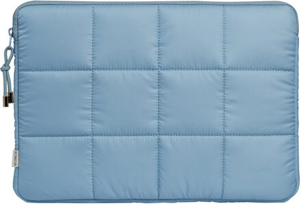 Selencia Puffy Laptop hoes 15-16 inch - Laptopsleeve - Slate Blue Blauw - 16