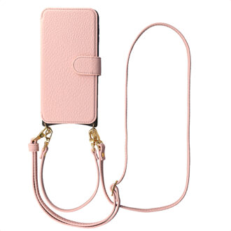 Selencia Riva Bookcase met MagSafe en Koord voor de Samsung Galaxy S26 - Old Pink Roze